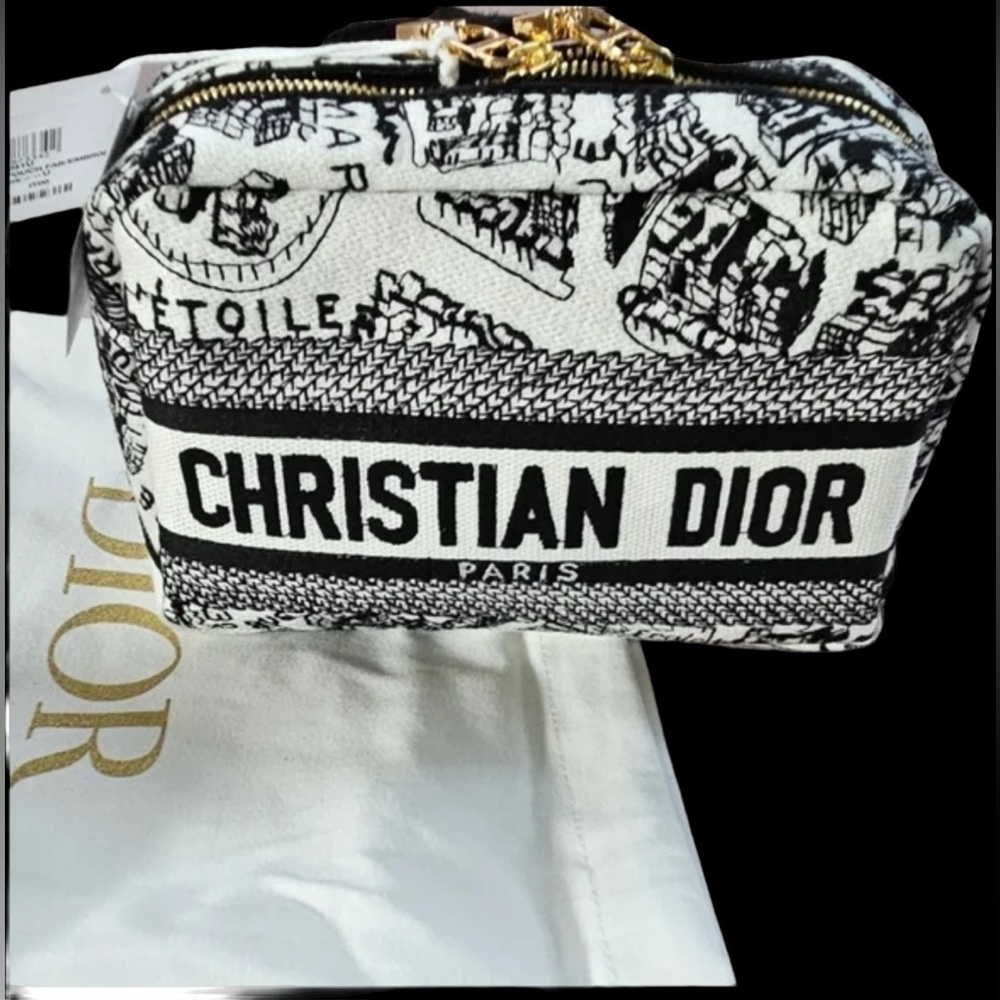 NEW w/Dior Dust Bag Christian Dior GWP Embroidered Clutch in Heavy Duty Dior Box - Picture 4 of 15